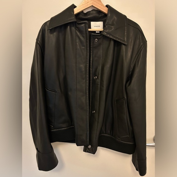 Vince lambskin leather jacket - Picture 2 of 8